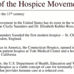 history of the hospice movement