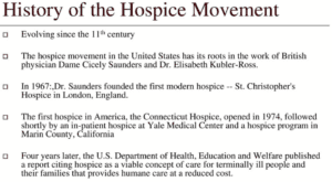 history of the hospice movement