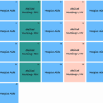 color coded hospice staff visit calendar