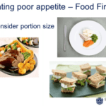 treating poor appetite food first considering portion size